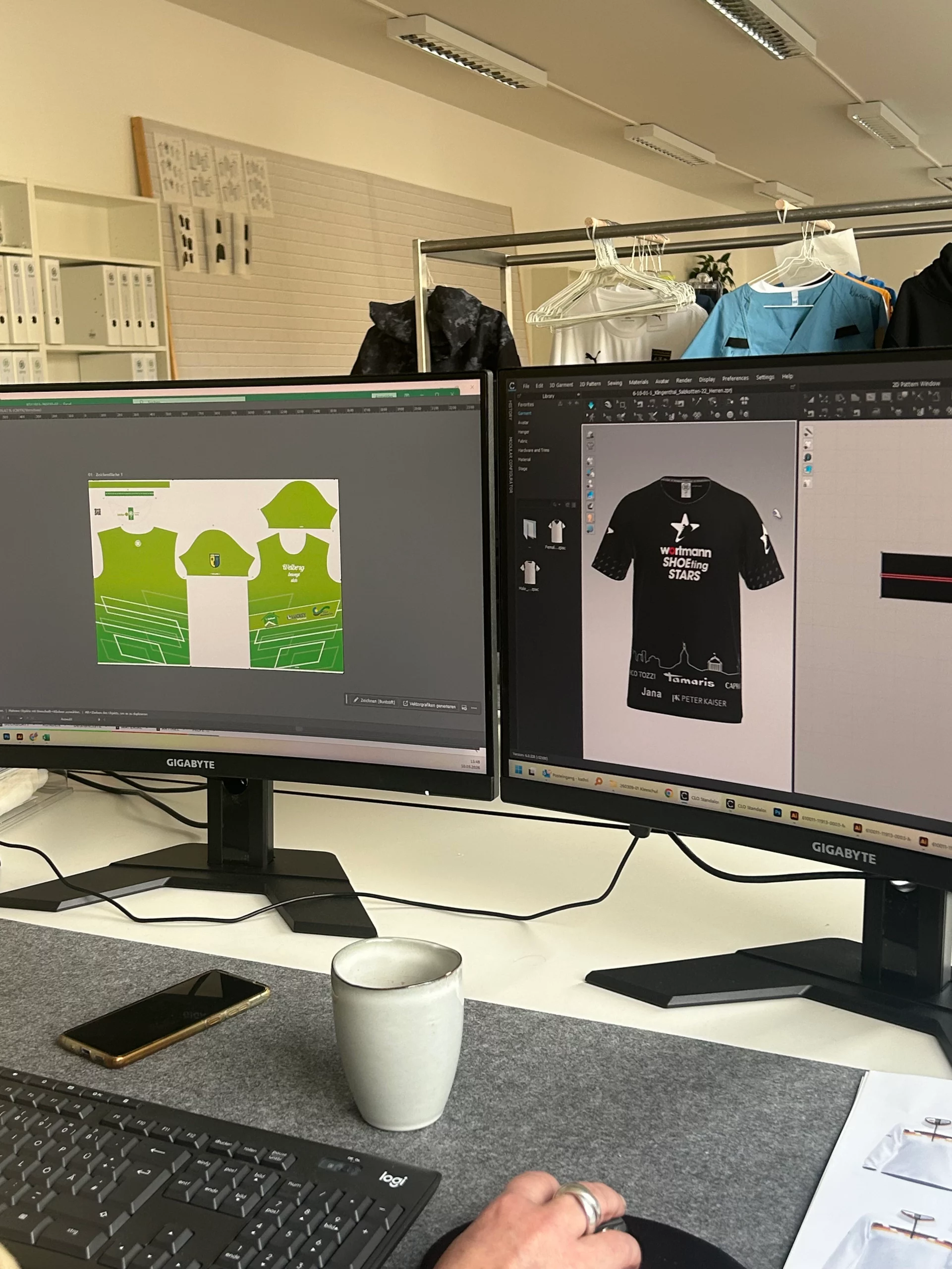 Entwicklung der Modelle, Erstellung des Designs und digitaler Produktionsdaten